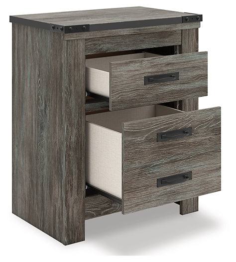 Frandern Two Drawer Night Stand