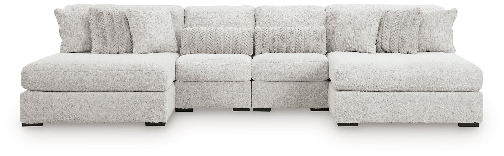 Cuddle Plush 4-Piece Sectional with Chaise