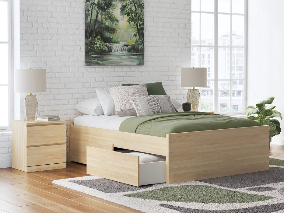 Onita Full Platform Bed with 1 Side Storage