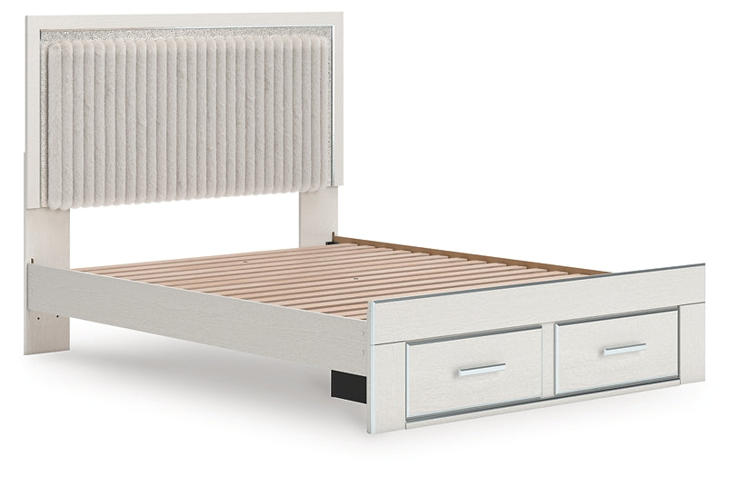 Zuraleus Queen Upholstered Panel Platform Storage Bed