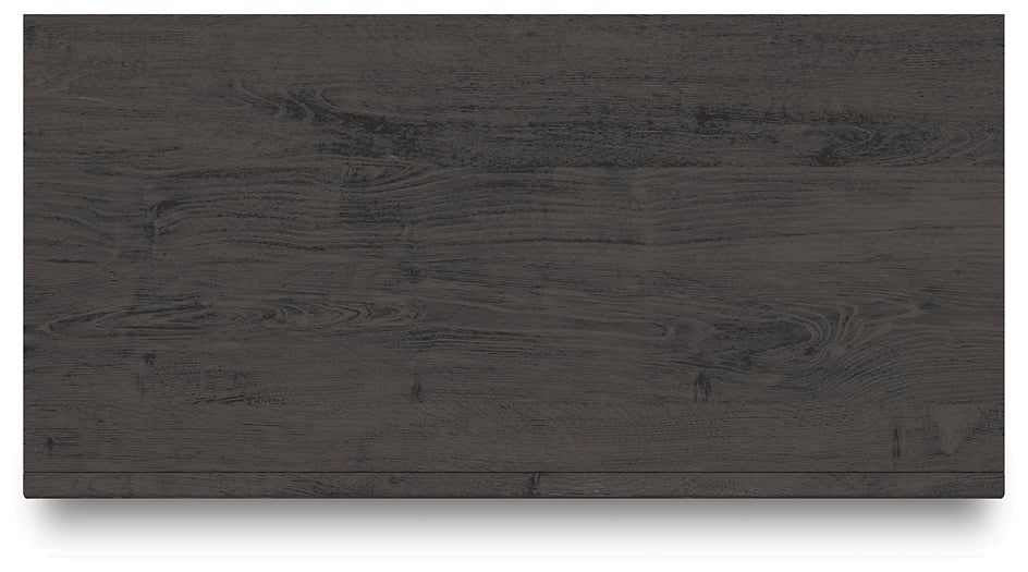 Fraluna King Panel Bed with Mirrored Dresser, Chest and Nightstand