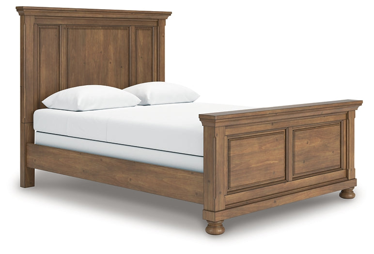 Feddinger Queen Panel Bed with Mirrored Dresser