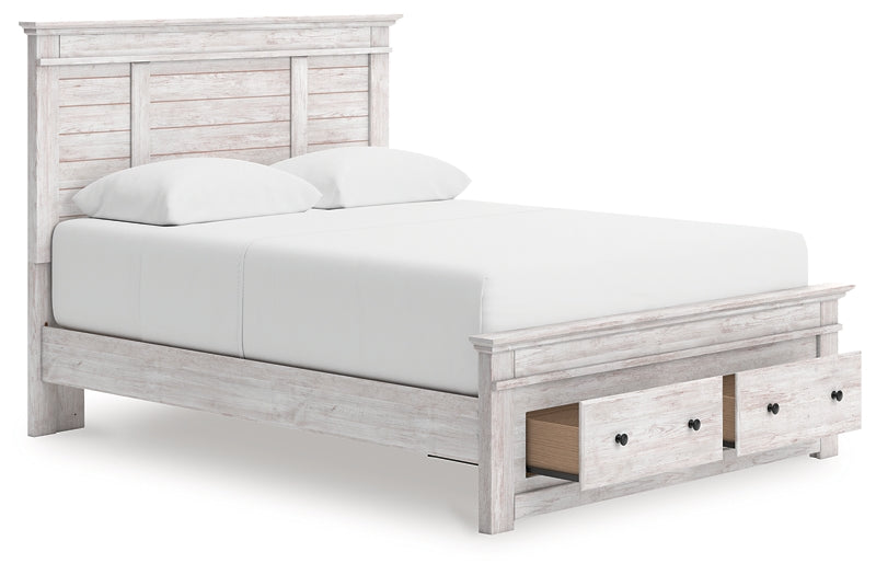 Makidern Queen Panel Storage Bed