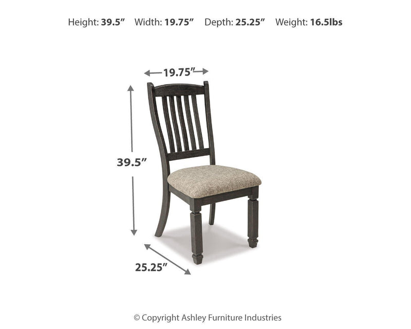 Tyler Creek Dining UPH Side Chair (2/CN)