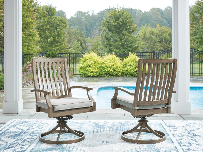 Rainier Ranch Swivel Chair w/Cushion (2/CN)