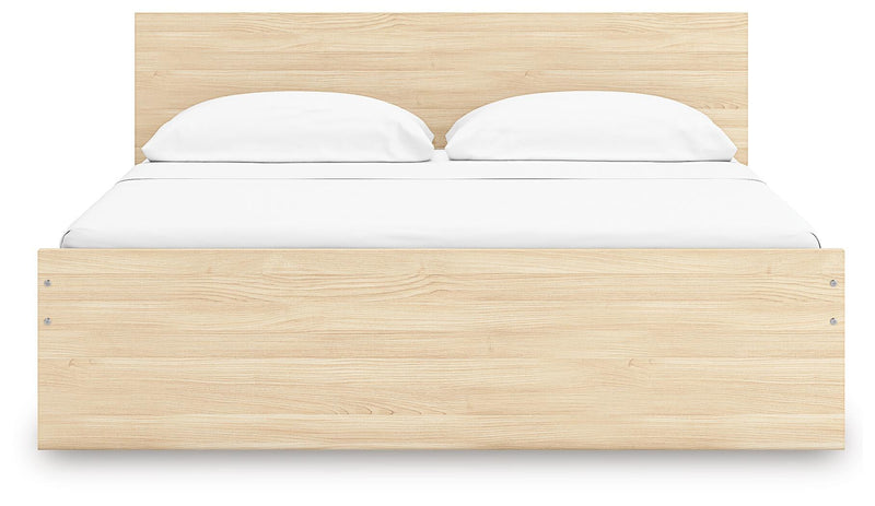 Onita King Panel Platform Bed with 2 Side Storage