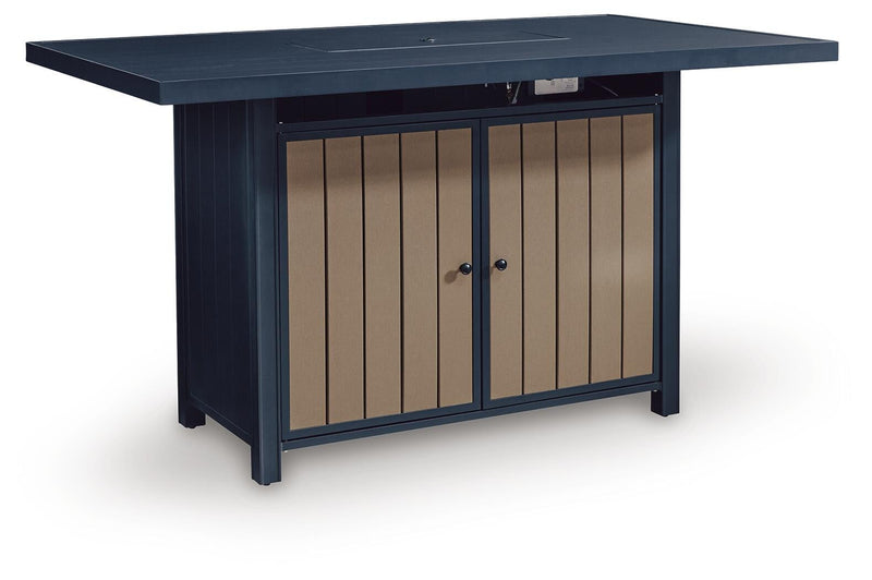 East Beach RECT Bar Table w/Fire Pit