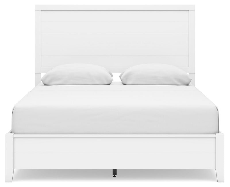 Binterglen Queen Panel Bed with Mirrored Dresser