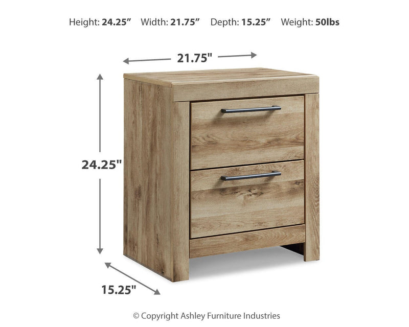 Hyanna Twin Panel Headboard, Dresser, Mirror, Chest and Nightstand