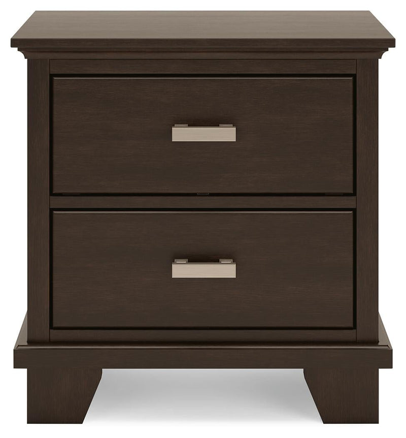 Covetown Queen Panel Bed with Mirrored Dresser and Nightstand