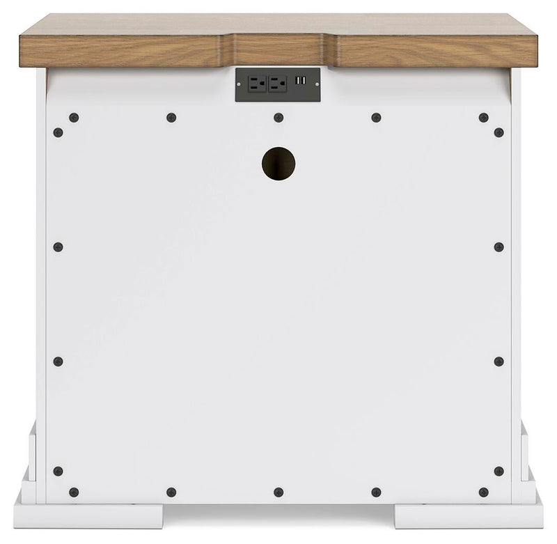 Ashbryn King Panel Storage Bed, Dresser, Mirror, Chest and Nightstand