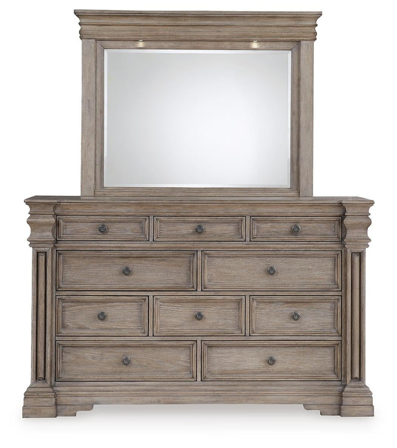 Blairhurst King Panel Bed, Dresser, Mirror, Chest and Nightstand