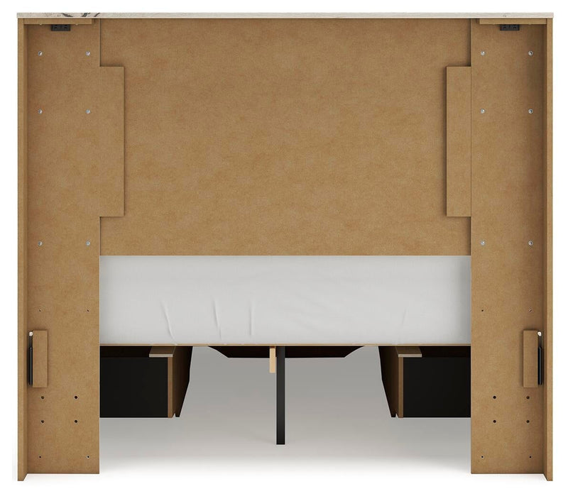 Lawroy Full Panel Storage Bed, Dresser and Mirror