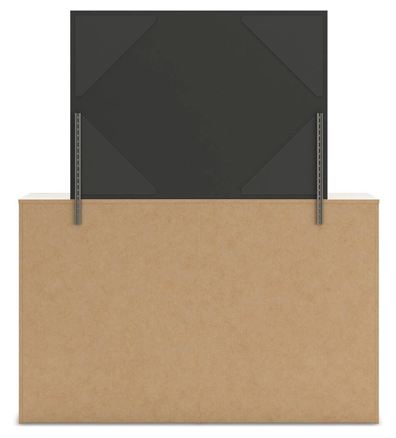 Lawroy Twin Panel Bed with Storage, Dresser, Mirror, Chest and Nightstand
