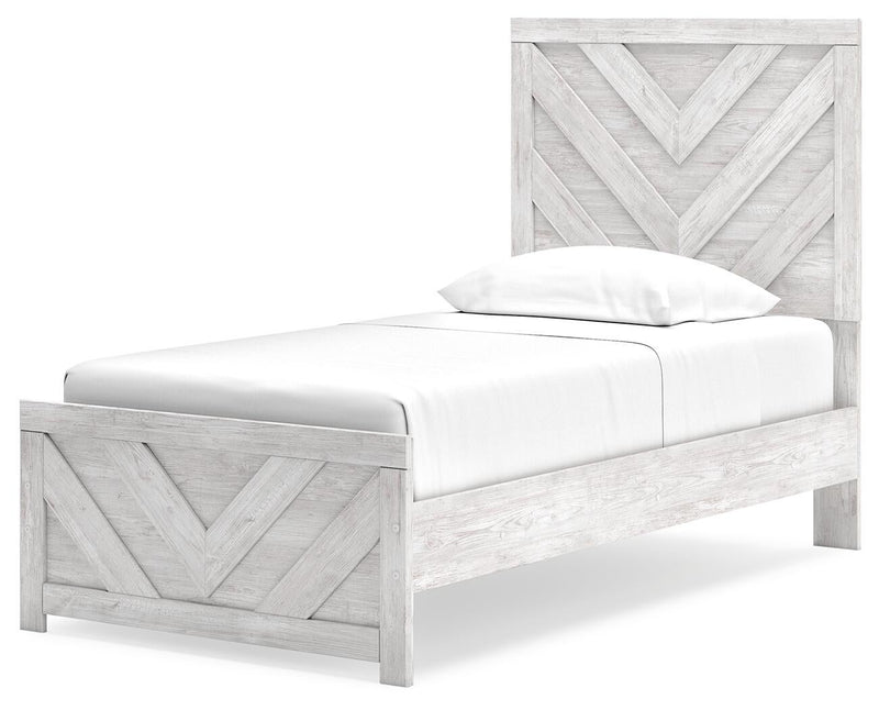 Cayboni Twin Panel Bed, Dresser, Mirror, Chest and Nightstand