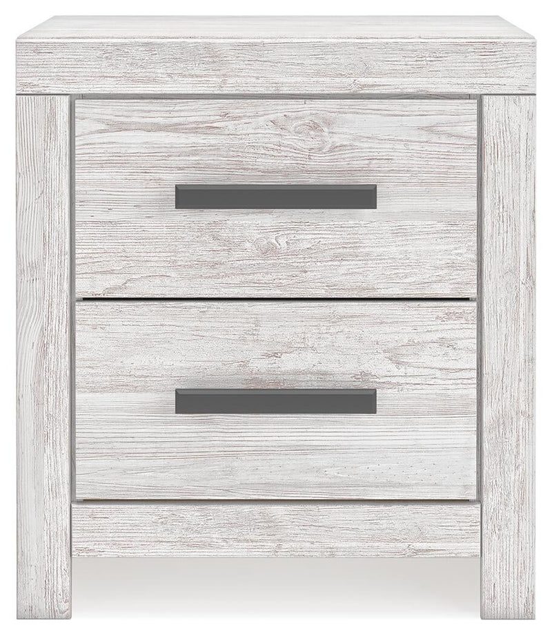 Cayboni Twin Panel Bed with Mirrored Dresser and Nightstand