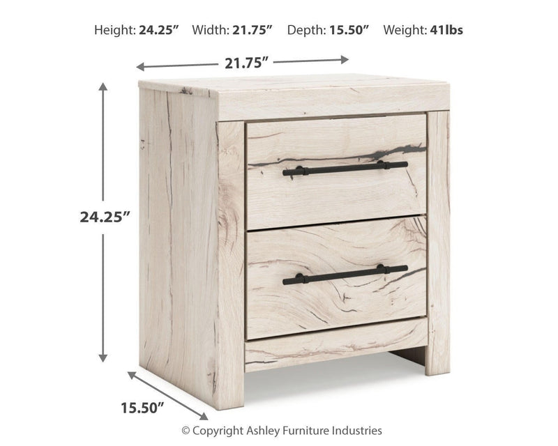 Lawroy Twin Panel Bed with Storage, Dresser, Mirror and Nightstand