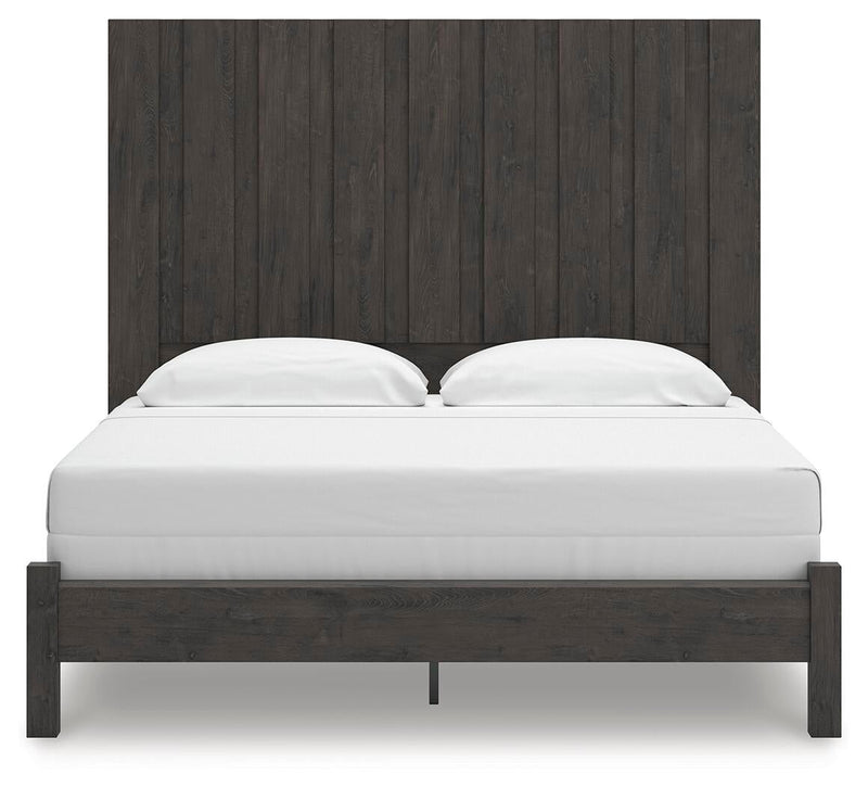 Fraluna King Panel Bed, Dresser, Mirror and Nightstand