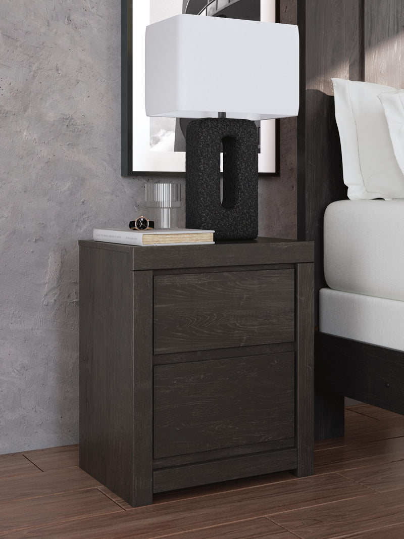 Fraluna King Panel Bed, Dresser, Mirror, Chest and Nightstand