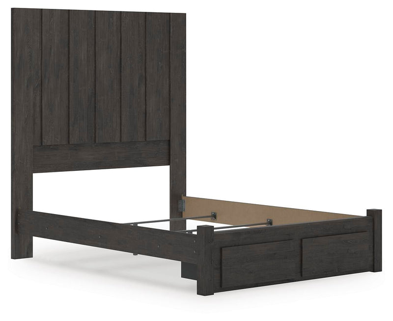 Fraluna Queen Panel Storage Bed, Dresser and Mirror