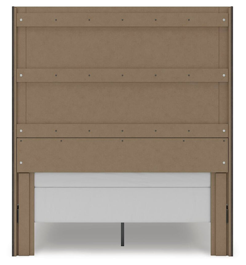 Fraluna Queen Panel Storage Bed, Dresser, Mirror and Nightstand