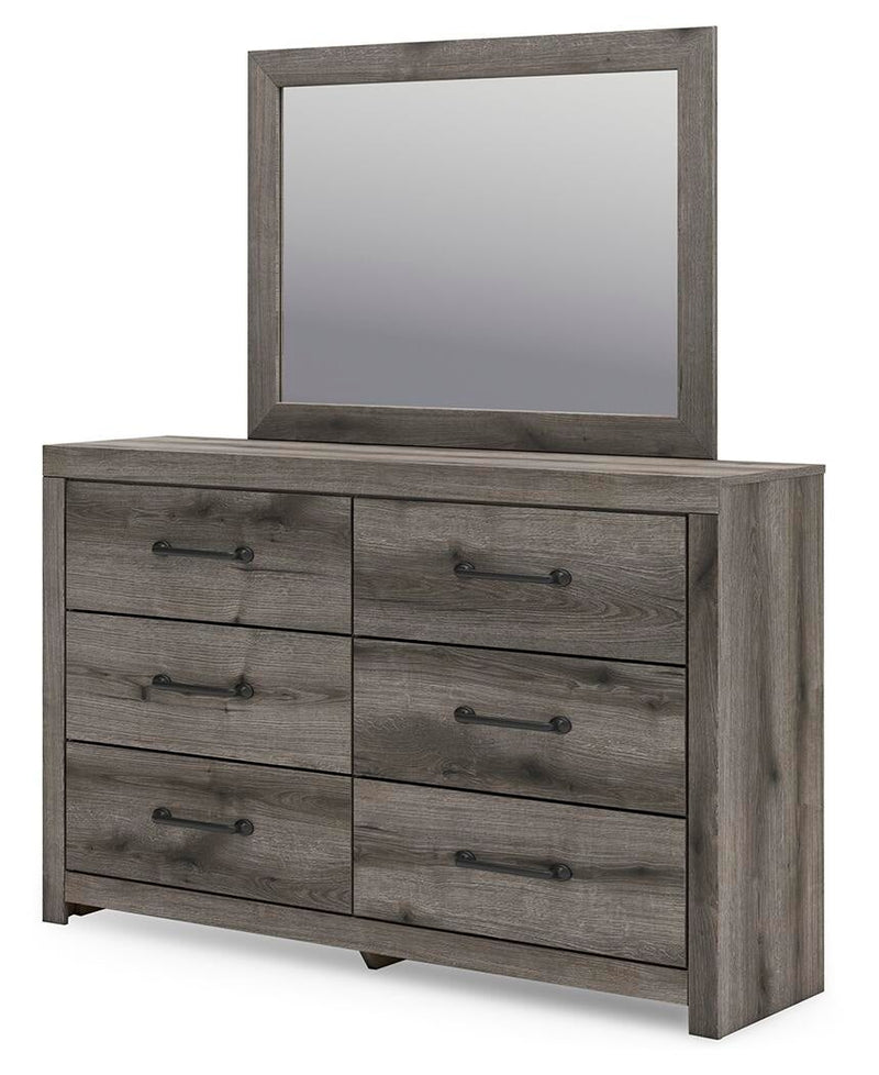 Graystorm Twin Panel Bed, Dresser, Mirror, Chest and Nightstand