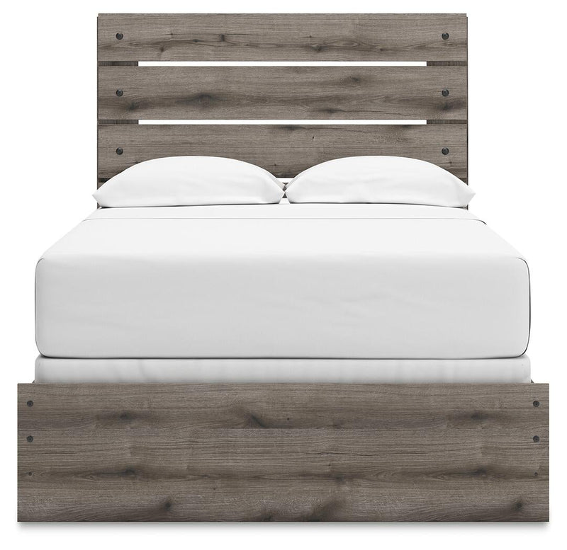 Graystorm Full Panel Bed, Dresser, Mirror and Nightstand
