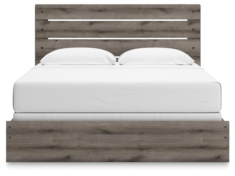 Graystorm King Panel Bed, Dresser and Mirror