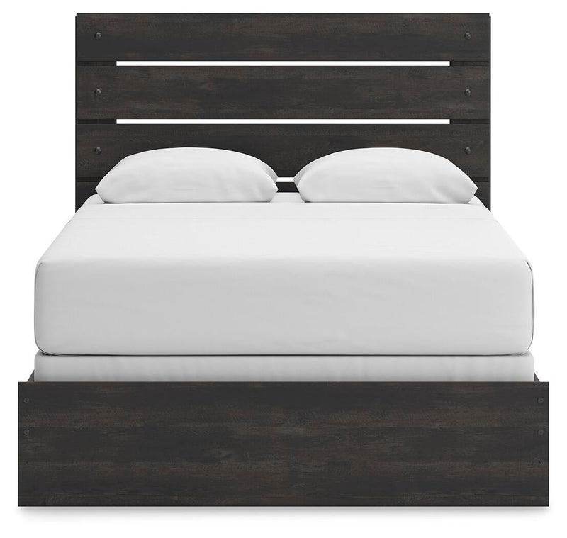 Hollivern Queen Panel Bed, Dresser and Mirror