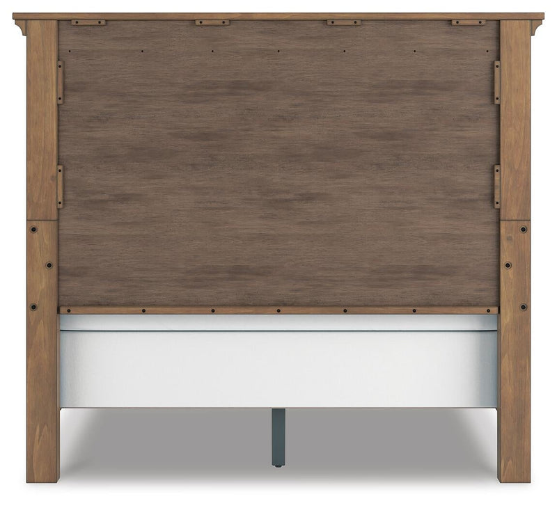 Feddinger Queen Panel Bed with Mirrored Dresser