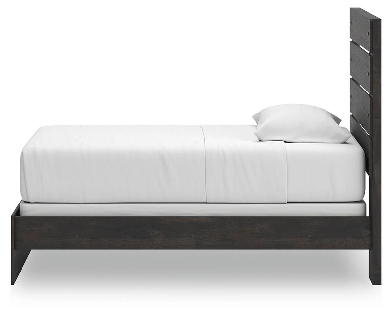 Hollivern Twin Panel Bed, Dresser and Mirror