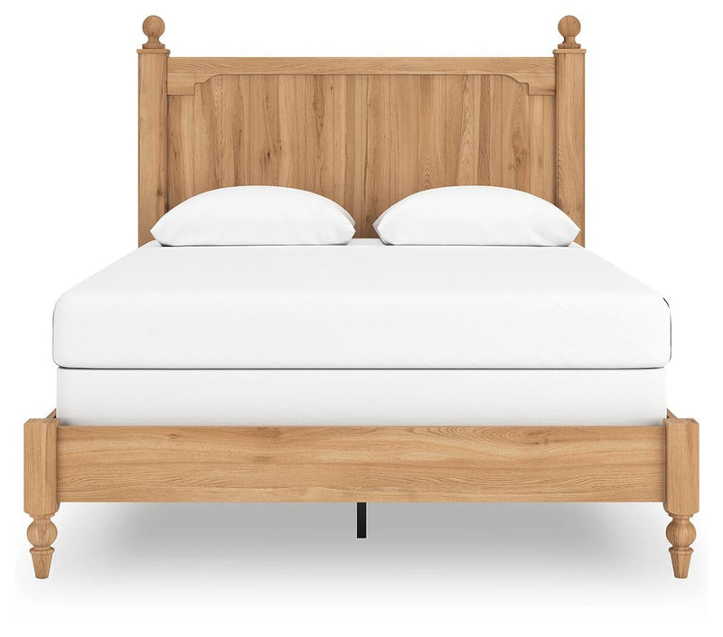 Aleaport Queen Panel Bed with Mirrored Dresser and Nightstand