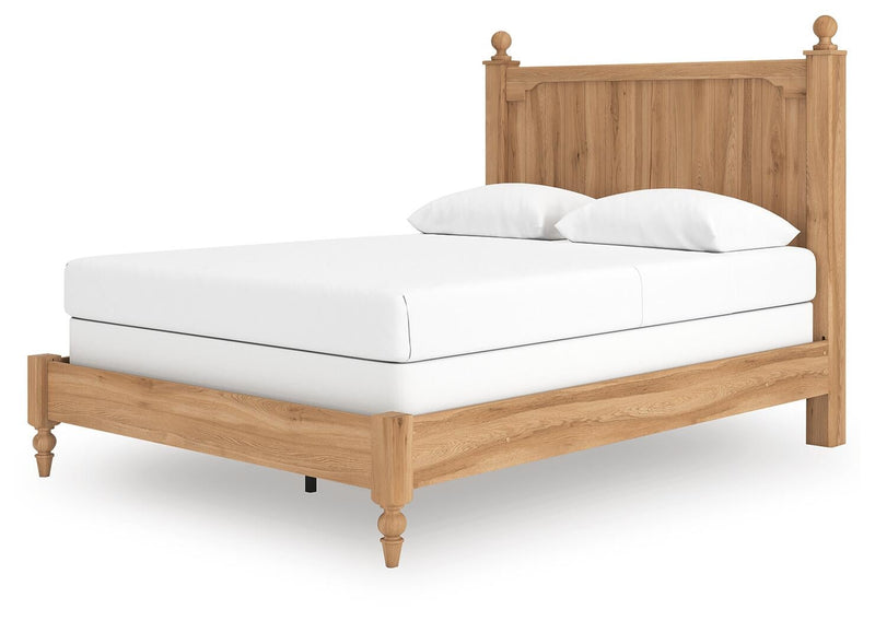 Aleaport Queen Panel Bed with Mirrored Dresser and Nightstand