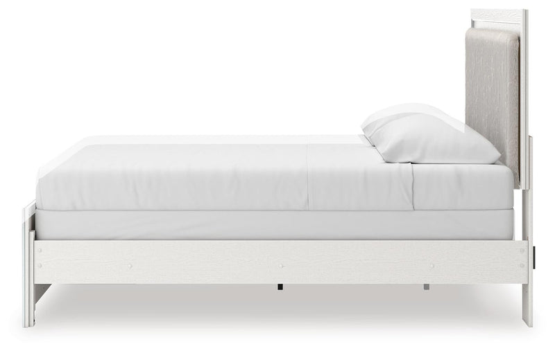 Zuraleus King Upholstered Panel Bed, Dresser and Mirror