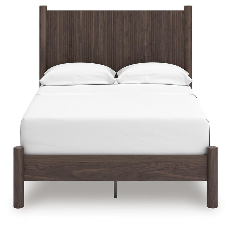 Pamytta Full Panel Platform Bed, Dresser, Mirror, Chest and Nightstand