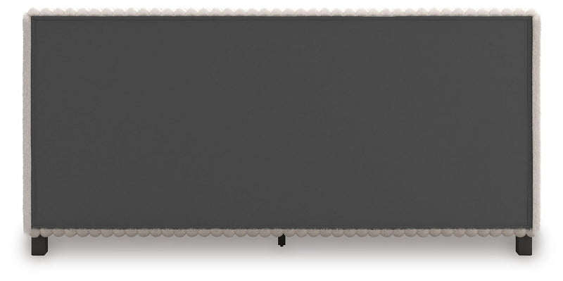 Zuraleus California King Upholstered Bed, Dresser and Mirror
