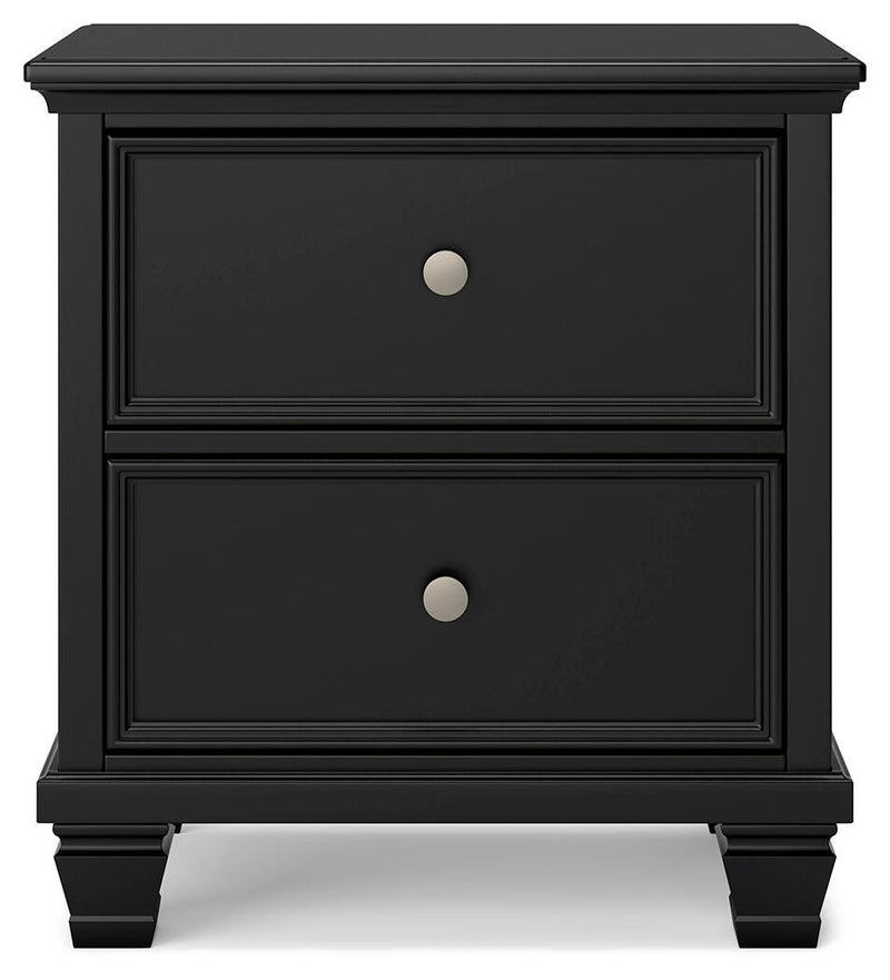 Lanolee California King Panel Storage Bed, Dresser, Mirror and Nightstand