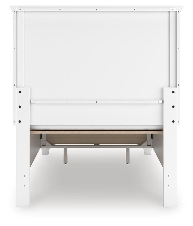 Fortman Twin Panel Storage Bed, Dresser, Mirror and Nightstand