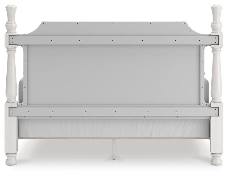 Rowlenstown King Poster Bed, Dresser, Mirror and Nightstand