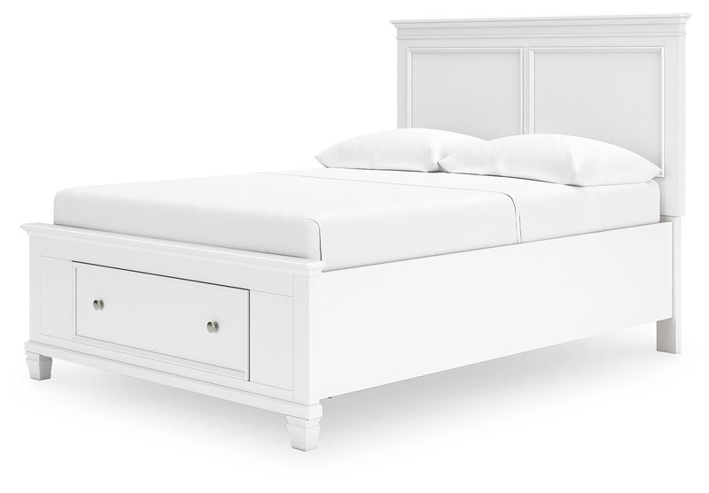 Fortman Full Panel Storage Bed, Dresser, Mirror and Nightstand