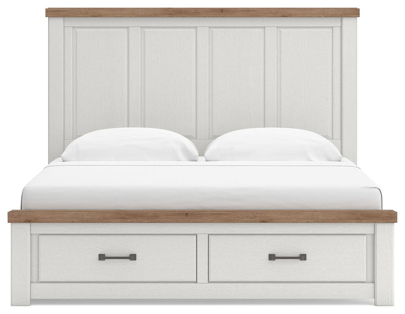 Savonport King Panel Storage Bed. Dresser, Mirror and Nightstand