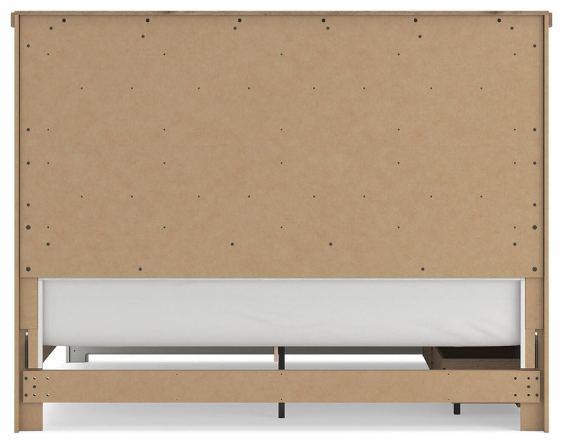 Savonport King Panel Bed with Storage. Dresser, Mirror and Nightstand