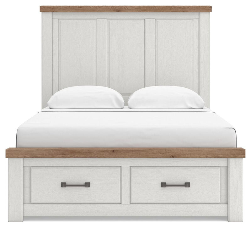 Savonport King Panel Storage Bed, Dresser and Mirror