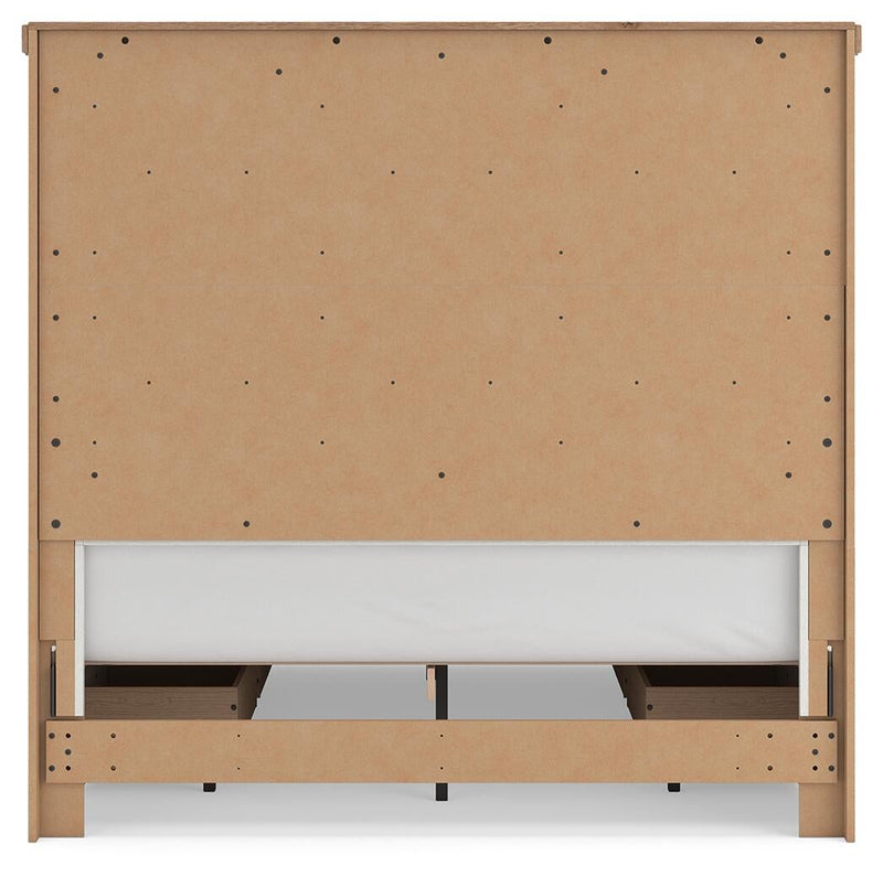 Savonport King Panel Storage Bed, Dresser and Mirror