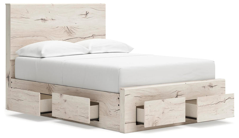 Lawroy Full Panel Storage Bed, Dresser, Mirror, Chest and Nightstand