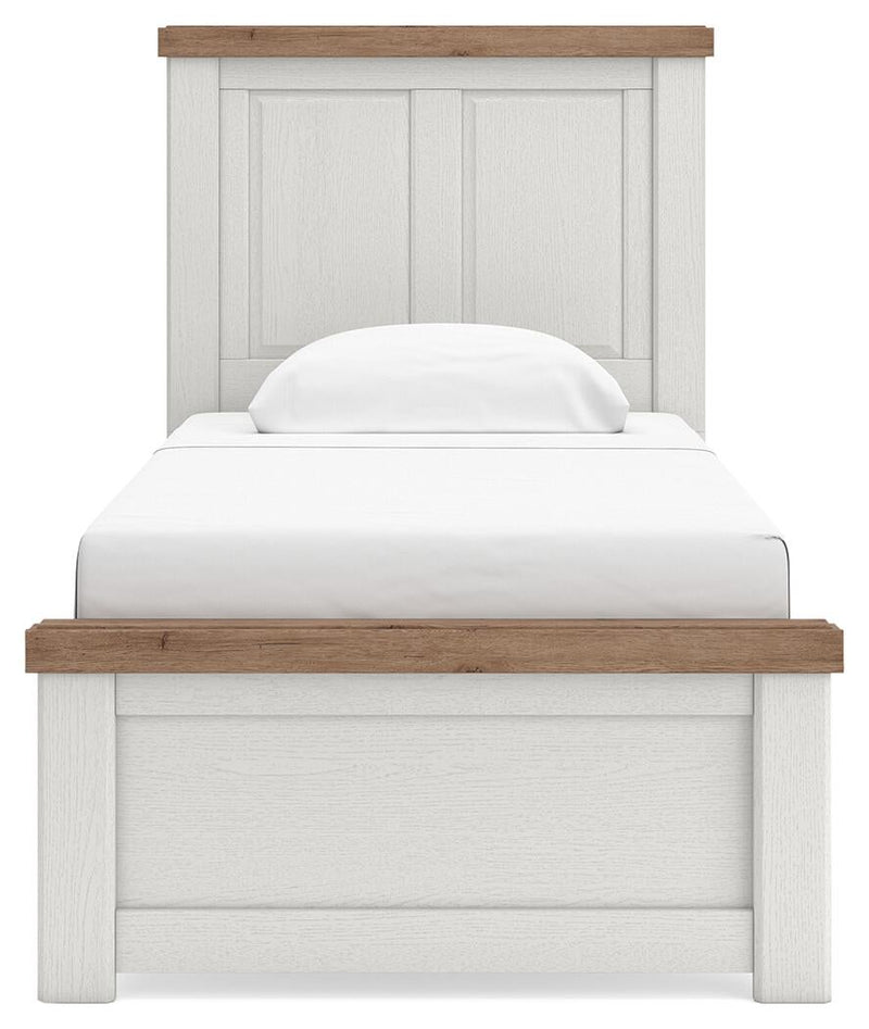 Savonport Twin Panel Bed. Dresser, Mirror and Nightstand