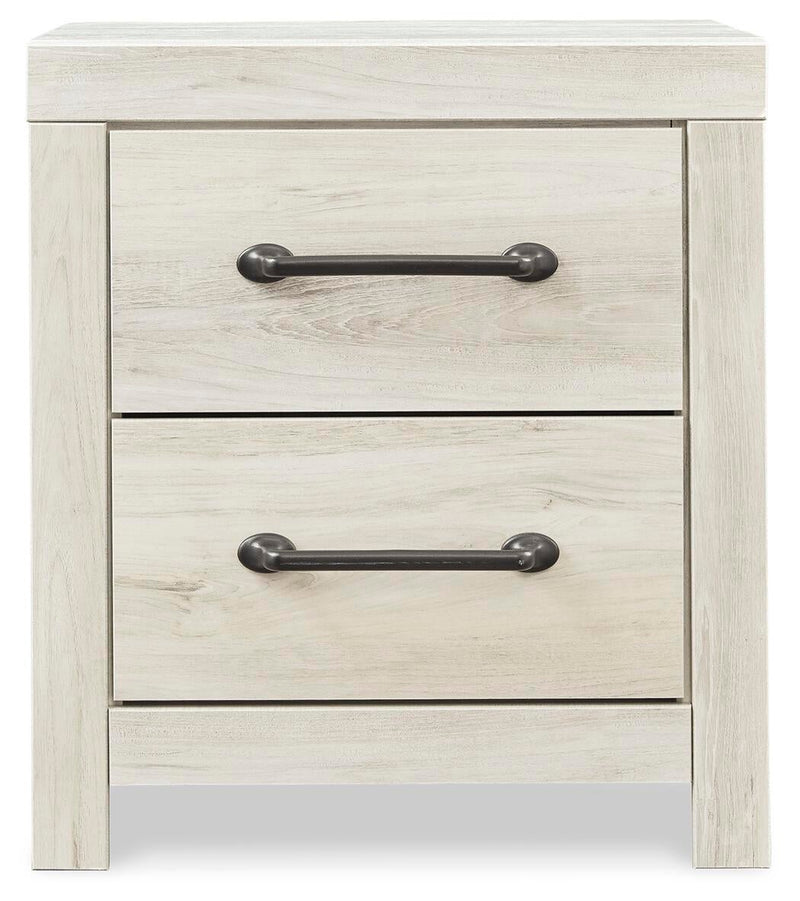 Cambeck Twin Panel Bed with Mirrored Dresser, Chest and Nightstand