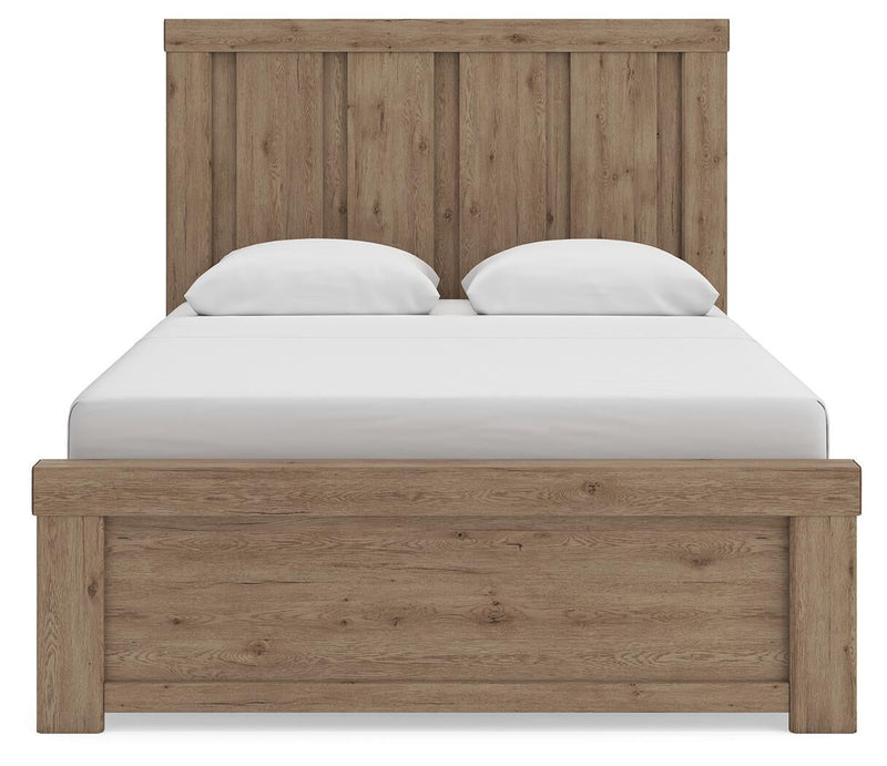 Garistyn Queen Panel Bed. Dresser, Mirror and Nightstand