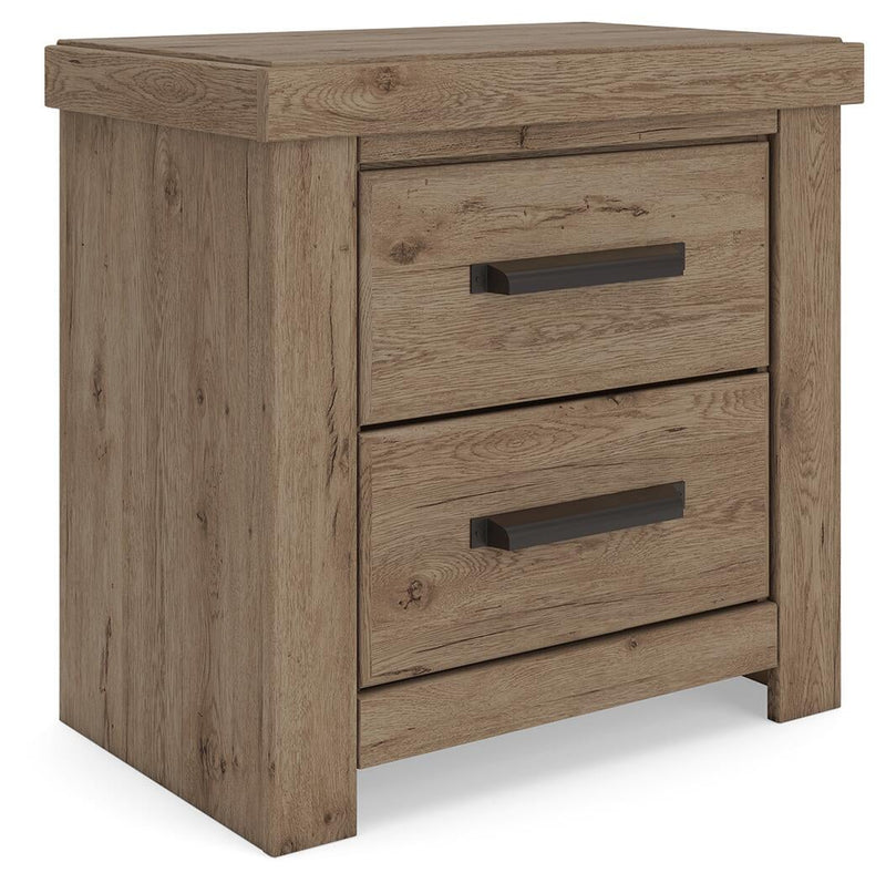 Garistyn Queen Panel Storage Bed, Dresser, Mirror, Chest and Nightstand