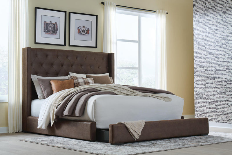 Lavernty Queen Upholstered Storage Bed